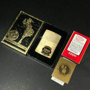 ビンテージ ZIPPO SOLID BRASS 1932 1982 ダブルイヤー COMMEMORATIVE コメモラティブ サンフランシスコ ゴールド 箱付き