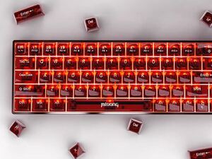 【1円～】新品 MLOONG K680 メカニカル ゲーミングキーボード 65% 68key US配列 有線接続 AJAZZ AS Red switch テンキーレス 静音