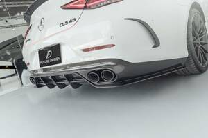 【FUTURE DESIGN】BENZ メルセデス・ベンツ CLS-Class C257 W257 CLS53専用 リアディフューザー スポイラー 本物DryCarbon ドライカーボン