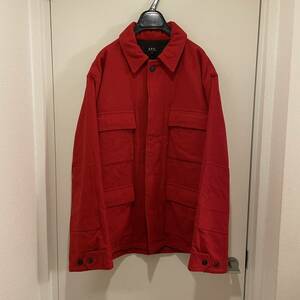 1999AW OLD A.P.C ウール ミリタリージャケット ブルゾン M-65 フランス製 赤 RED レッド APC アーペーセー ヴィンテージ オールド