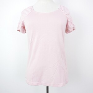 CLATHAS クレイサス 半袖 袖ギャザー Ｔシャツ カットソー PINK 38