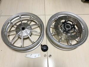 アドレスv125 12インチアルミホイールホイール　ローター、サポート付 中古品