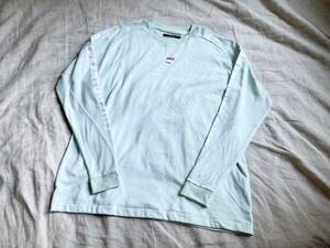 極美品 attack the mind 7 アタックザマインド NYC PARIS V L/S LOOSE FIT 長袖 スウェット カットソー 2 ミント MINT ◇3