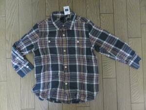 【新品】ＧＡＰ Kidsチェック長袖シャツ　綿100％　１１０