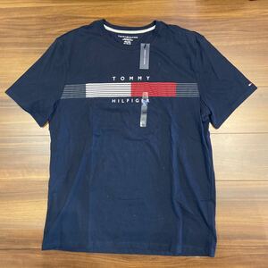 トミーヒルフィガー　半袖Tシャツ　ネイビー　XL（新品）