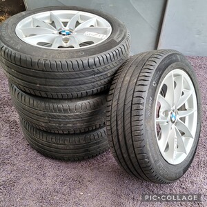 BMW 純正3シリーズ E90 E91 Vスポーク スタイリング 16インチ 5H120 7J+31 タイヤ付き4本MICHELIN PRIMACY 4 205/55R16 3シリーズ E90 E91