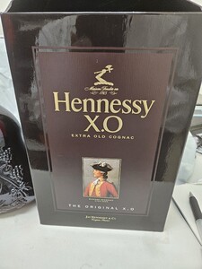 未開栓】Hennessy ヘネシー XO 黒キャップ クリアボトル ブランデー 1000ml 40% 箱付 