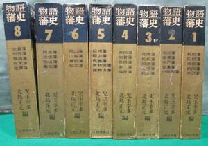 【希少 初版 函 有】物語 藩史 全8巻 揃 人物往来社 児玉幸多 北島正元 編 尾張/土佐/薩摩/仙台/会津/米沢/赤穗/水戸/松江/長州/加賀/他