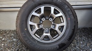 スズキ JB74 ジムニー シエラ 純正 タイヤ アルミホイール 1本 送料込み！！ 195/80R15 美品 500kmほど走行 2024年14週 ほぼ新車外し！ ③