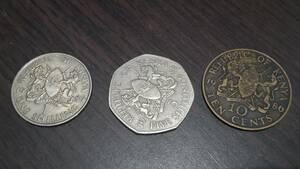 外国貨幣　硬貨　ケニア　3枚セット