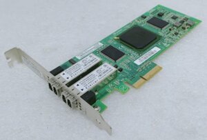 ●IBM純正 4G×2ch FibreChannel HBA QLogic QLE2462 GBIC装着済 PCI-Express x8 [P/N:39R6593 FRU:39R6528] 通常ブラケット