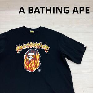 A BATHING APE アベイシングエイプ MAD FLAME APE HEAD RELAXED FIT TEE 半袖Tシャツ W23377