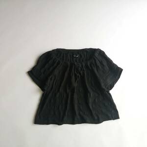  tricot COMME des GARCONS コムデギャルソン カットソー シャーリング ブラック AD2011 Sサイズ 24-0618bu14