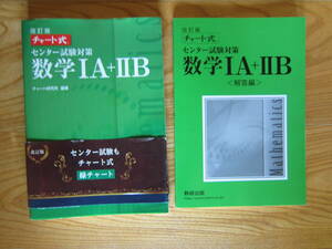 改訂版　チャート式　センター試験対策　数学ⅠA＋ⅡB　　数研出版