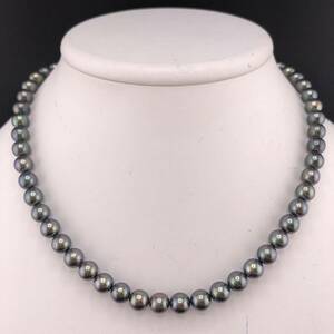 P05-0090 天然パールネックレス 7.0mm~7.5mm 41cm 34.3g ( Pearl necklace SILVER )