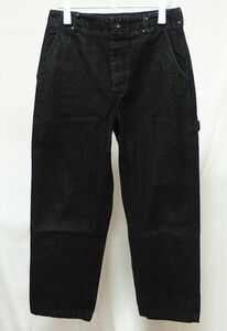 18AW Engineered Garments エンジニアードガーメンツ Logger Pant Heavy Denim ロガー ペインター デニム パンツ 32 黒