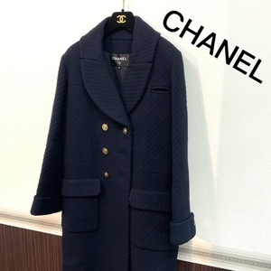 【CHANEL】シャネル コートサイズ36 ネイビー P59399V44841