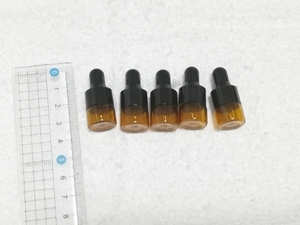 送料無料 即決 ビン スポイト ガラス　1ml 5本セット 新品 未使用