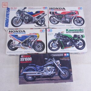 タミヤ 1/12 ホンダ VFR750R/NS500 グランプリレーサー/カワサキ KR1000F 他 計5点セット ジャンク パーツ取り TAMIYA【40