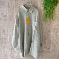 a148⭐️新品未使用⭐️【オリエント服装】メンズ　総柄　レギュラーシャツ