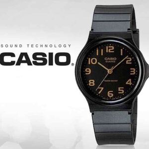 【CASIO】チープカシオ 腕時計 1B2 ブラック×ゴールド/アナログ/カシオ/スタンダード/クオーツ/チプカシ/ウォッチ/ユニセックス/防水/新品