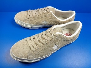 10232■新品 日本製 CONVERSE ONESTAR J コンバース ワンスター スエード ベージュ 8 26.5 cm オールスター ジャックスター