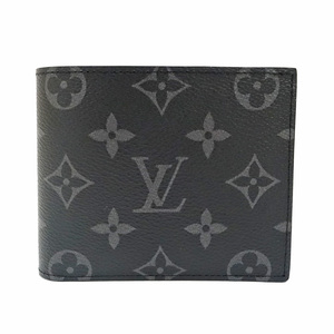 【栄】【LOUIS VUITTON】ルイヴィトン ポルトフォイユ・マルコ NM モノグラム エクリプス 二つ折り財布 小物 メンズ M62545 【中古】