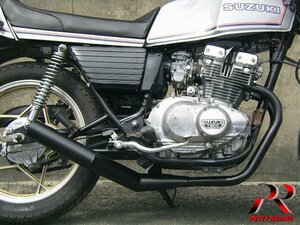 SUZUKI GSX250E ザリ ショート管 70π マフラー 黒