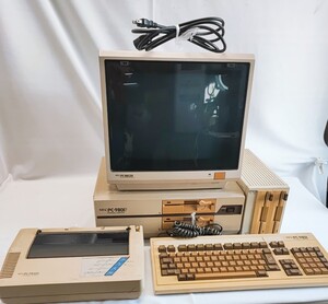 NEC PC-9801F PC-8853N TF-50 PC-9801 PC-PR405 まとめ パーソナルコンピュータ カラーキャラクタディスプレイ 当時物 コレクション(1205)