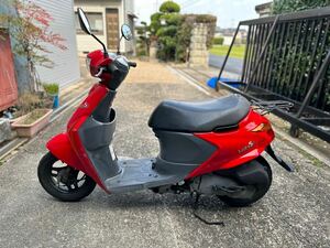 スズキ　レッツ5 書類　鍵あり　4st FI バッテリー新品　エンジン始動動画あり　原付　50cc