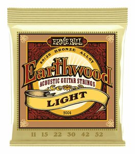 ★ERNIE BALL 2004 ×1 [11-52] Earthwood Light 80/20 Bronze アコースティックギター弦★新品送料込/メール便