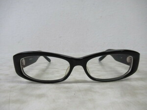 ◆S607.小竹長兵衛 作 315 BK 手造 日本製 眼鏡 メガネ 度入り/中古