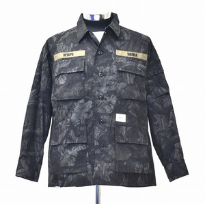 WTAPS（ダブルタップス）JUNGLE LS/SHIRT.COTTON.RIPSTOP.CAMO 192WVDT-SHM01S ジャングル長袖シャツ ジャケット ミリタリー迷彩ブルゾン