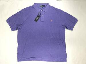 新品 アウトレット 13254 3XB サイズ 半袖 ポロ シャツ polo ralph lauren ポロ ラルフ ローレン 紫 XXL TALL 大きい BIG