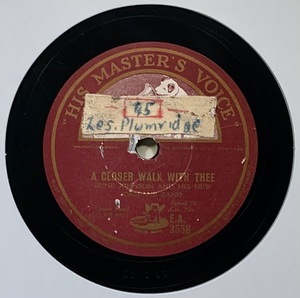 BUNK JOHNSON　AND NEW ORLEANS BAND /FRANKLIN STREET BLUES/A CLOSER WALK WITH THEE/ (HMV E.A.3538)　SPレコード　78 RPM JAZZ (豪)