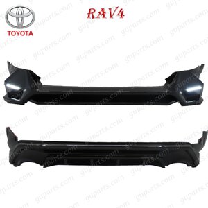 トヨタ RAV4 50 H31.4～ フロント リア バンパー リップ スポイラー エアロ パーツ AXAH52 AXAH54 MXAA54 MXAA52 HV ブラック