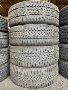 W3573　送料無料☆深溝スタッドレス　PIRELLI SCOPION WINTER　245/45R20 103V　4本価格　2017年製