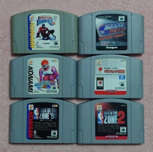 全N64ソフト198タイトル放出企画　6タイトルセット33　NBA、3Dホッケーなど　全て起動確認済