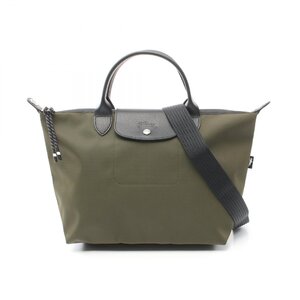 ロンシャン ル プリアージュ エナジー L トップハンドル ブランドオフ Longchamp ナイロン トートバッグ リサイクルキャンバス レディー