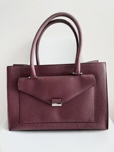 【送料込】COLE HAAN　コールハーン Amalia Large Leather Satchel アマリアラージサッチェル　パープル　ハンドバッグ　可愛い　6447075