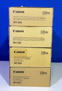 【越谷発】【CANON】純正未使用品 WT-202 廃トナー回収容器 ★ ４本セット ★ （36456）