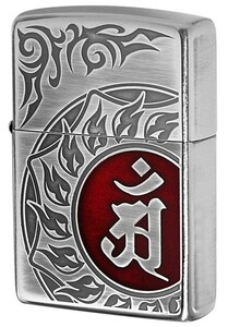 Zippo ジッポライター 梵字 bonji アン 銀メッキいぶし 80038 プレゼント 男性 女性 かっこいい メール便可