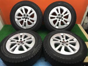 3t-157)冬 195/65R15 DUNLOP Winter Maxx WM02 2022年 8.5-9分山 トヨタ純正 プリウス50系