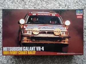 ■ありがとう篠塚健次郎!■限定 ハセガワ 1/24 三菱 ギャラン VR-4 1991アイボリーコーストラリー優勝 日本人初WRC総合優勝 ラリーアート