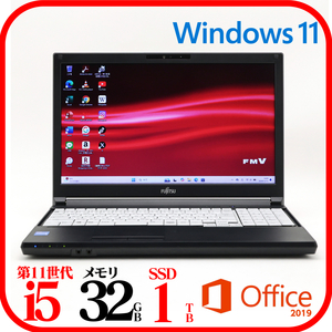 ★A5511G①★第11世代i5-1145G7★メモリ32GB★新品SSD1TB★Webカメラ★バッテリ良★Win11★Office★Bluetooth★1212