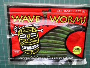 d27 Wave Worms Tikki Stick ウェーブワーム ティッキースティック 9本 4インチ