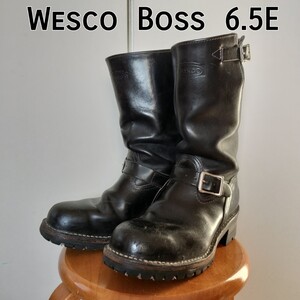 6.5E　Wesco Boss　黒色　ウエスコ ボス　Engineer Boots　エンジニアブーツ