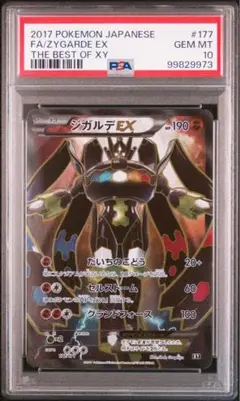 PSA10 2017 ジガルデEX THE BEST OF XY 177/171