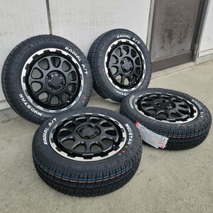 人気セット 軽トラ 軽バン 新品 14インチ タイヤ ホイール 4本セット マッドスター ラジアル AT 155/65R14 純正車高 リフトアップ