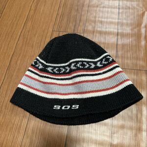 SOS　ニット帽 ビーニー ニットキャップ スキー　スノーボード